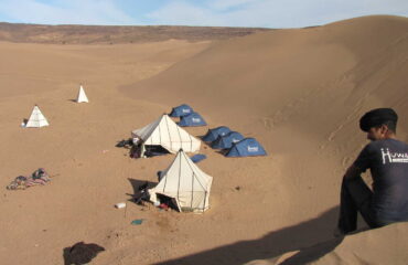 Campamento en el desierto