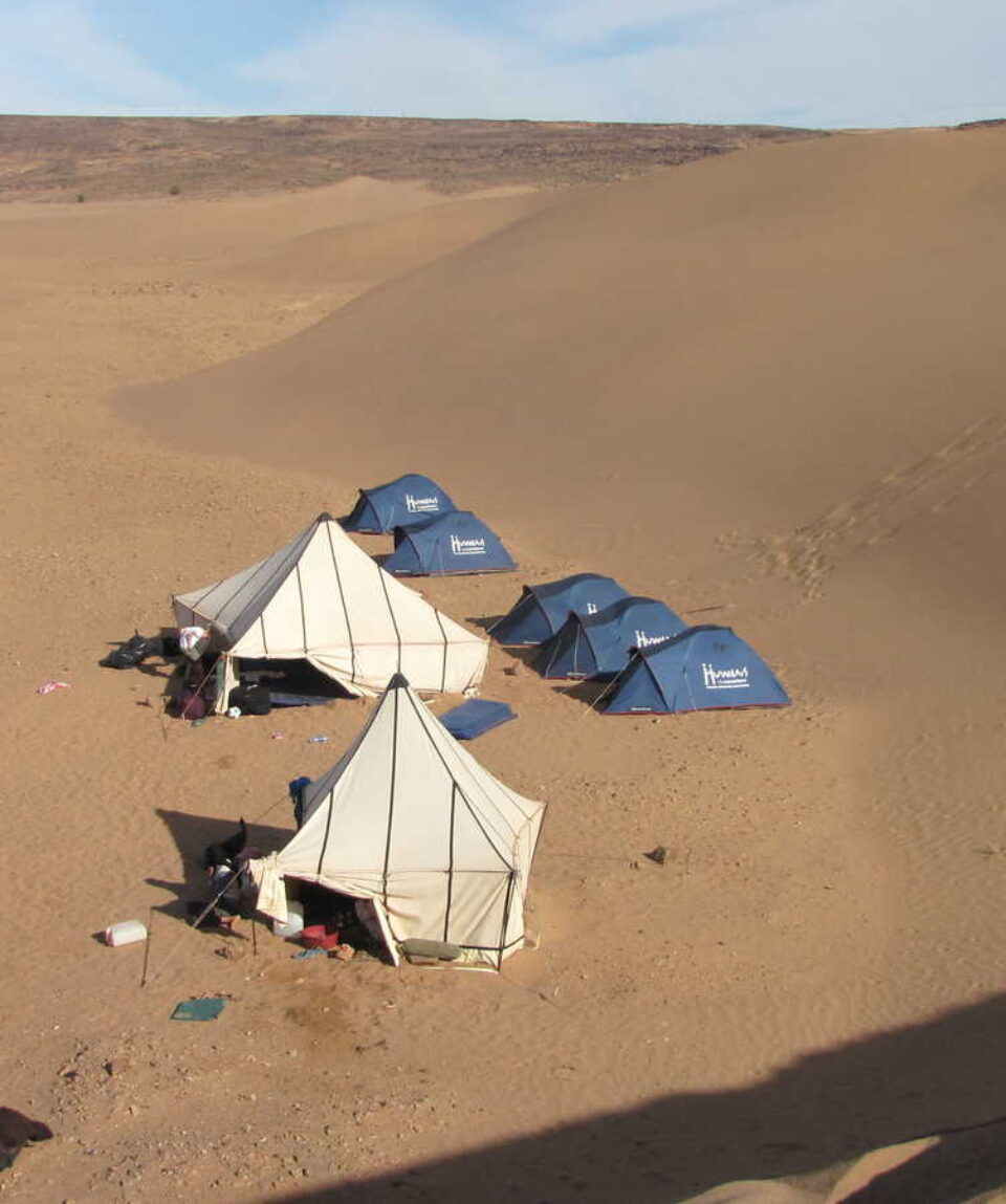 Campamento en el desierto